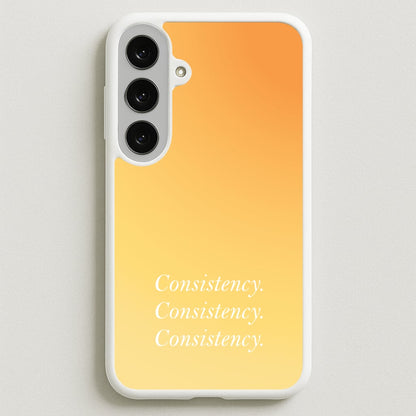 Consistency Yellow Phone Case for Galaxy S25FE