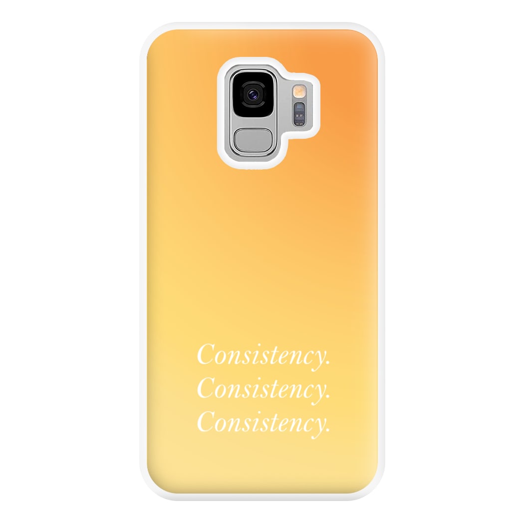 Consistency Yellow Phone Case for Galaxy S9 Plus