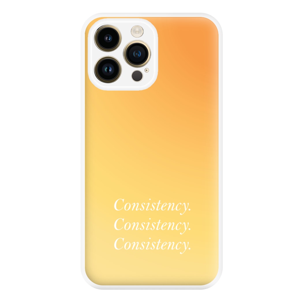 Consistency Yellow Phone Case for iPhone 14 Pro Max