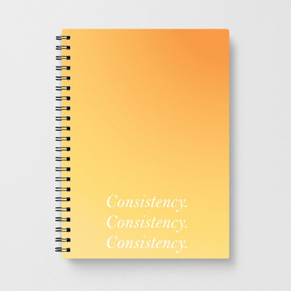 Consistency Yellow Notebook