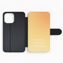 Consistency Yellow Flip Phone Case