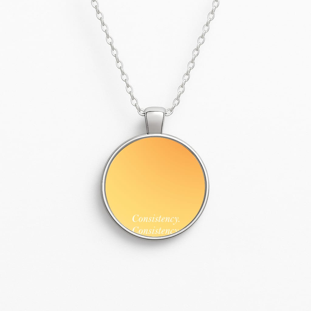 Consistency Yellow Circle Necklace