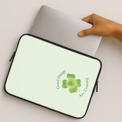 Good Things Are Coming Clover MacBook Case