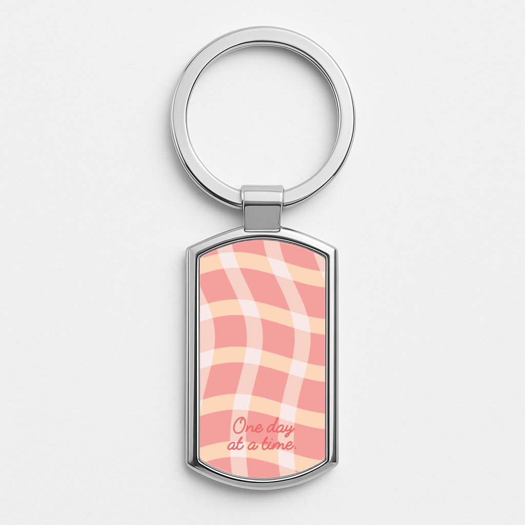 One Day At A Time Luxury Keyring