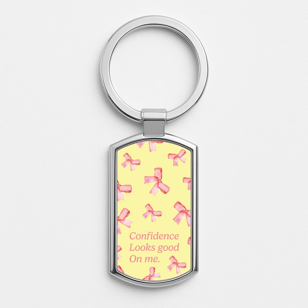 Coquette Confidence Looks Good On Me Luxury Keyring
