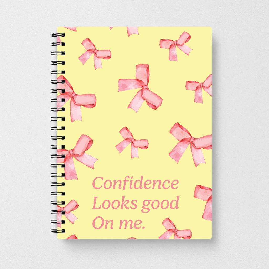 Coquette Confidence Looks Good On Me Notebook