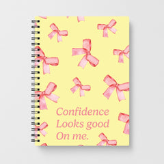Coquette Confidence Looks Good On Me Notebook