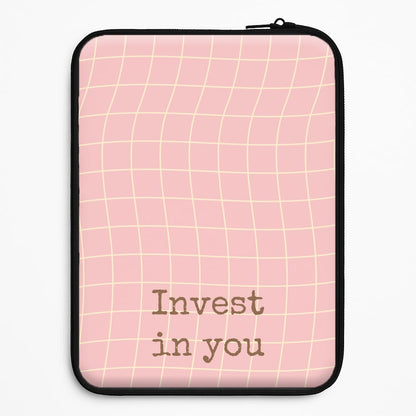 Invest In You, Baby Pink Universal Laptop Sleeve
