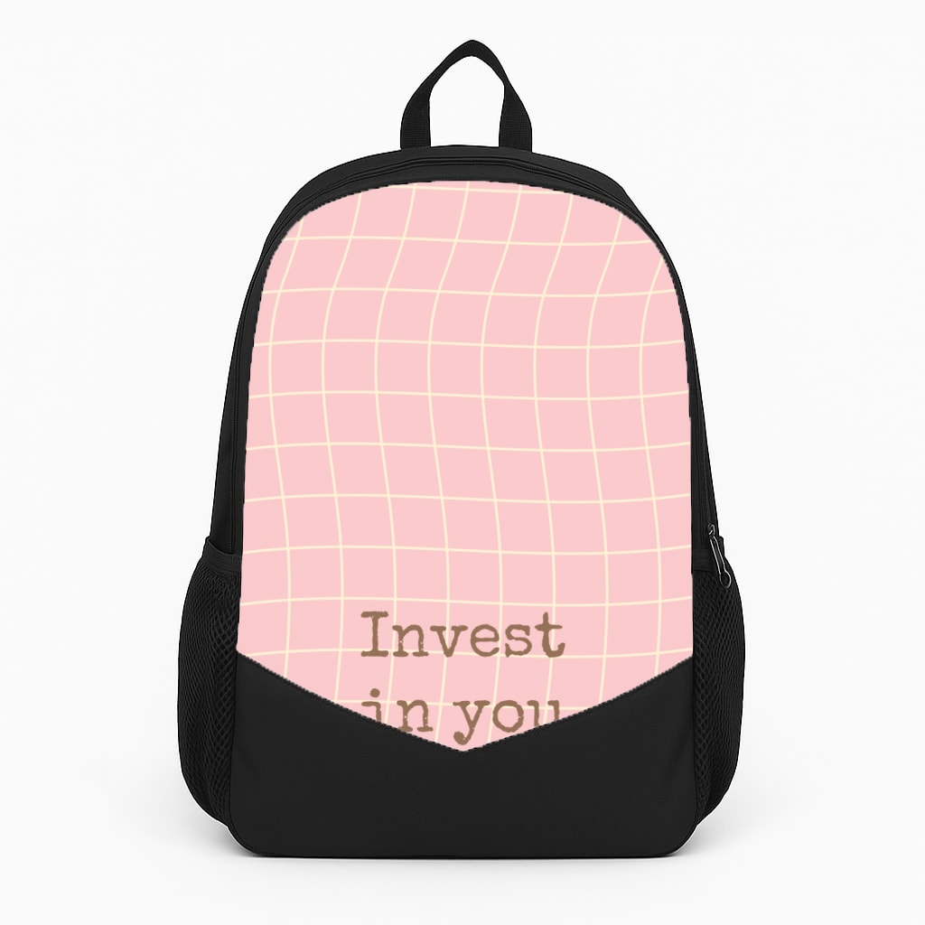 Invest In You, Baby Pink Backpack