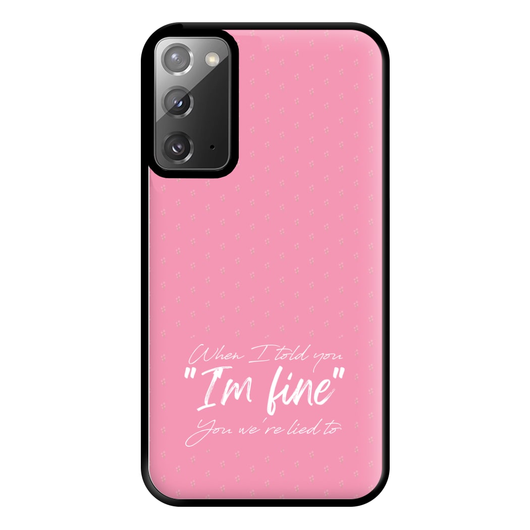 I'm Fine - Abrams Phone Case for Galaxy Note 20 Ultra