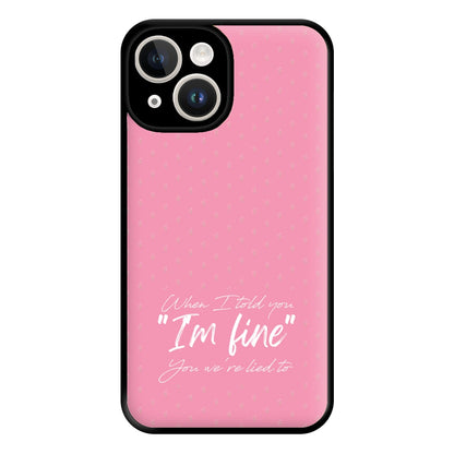 I'm Fine - Abrams Phone Case for iPhone 14