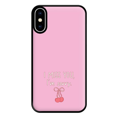 I Miss You , I'm Sorry - Abrams Phone Case for iPhone XS Max