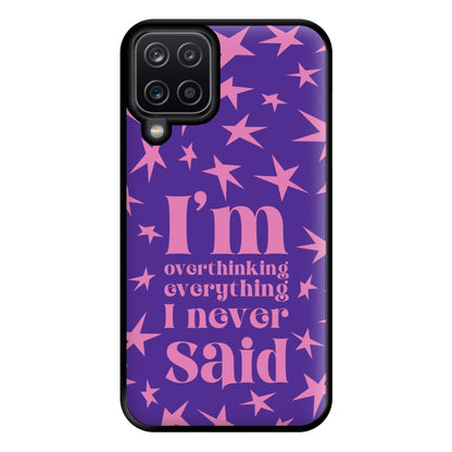 I'm Overthinking Everything - Abrams Phone Case for Galaxy A12