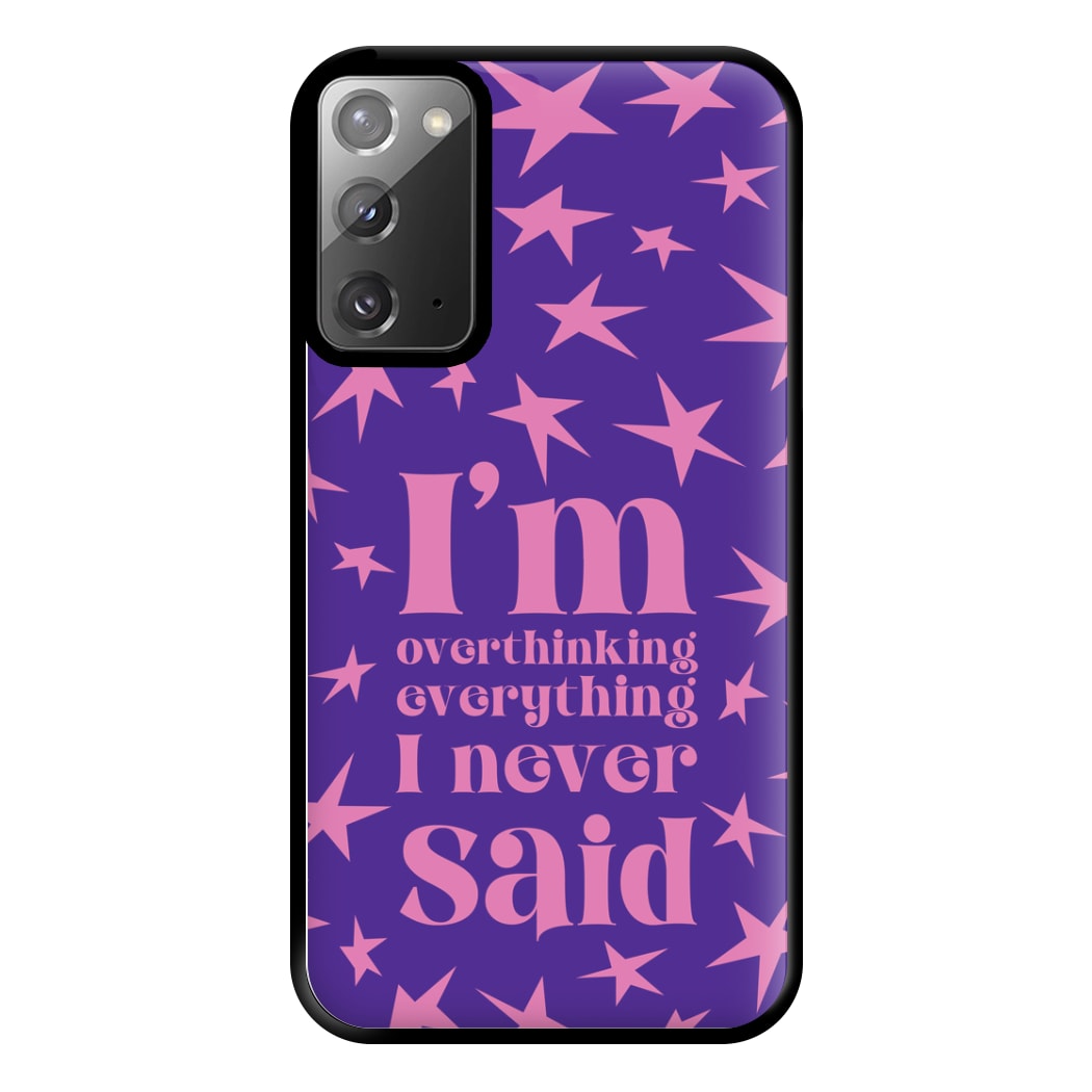 I'm Overthinking Everything - Abrams Phone Case for Galaxy Note 20 Ultra