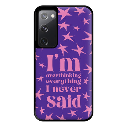 I'm Overthinking Everything - Abrams Phone Case for Galaxy S20FE