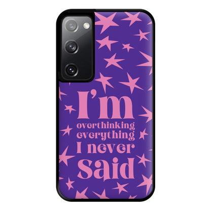 I'm Overthinking Everything - Abrams Phone Case for Galaxy S20