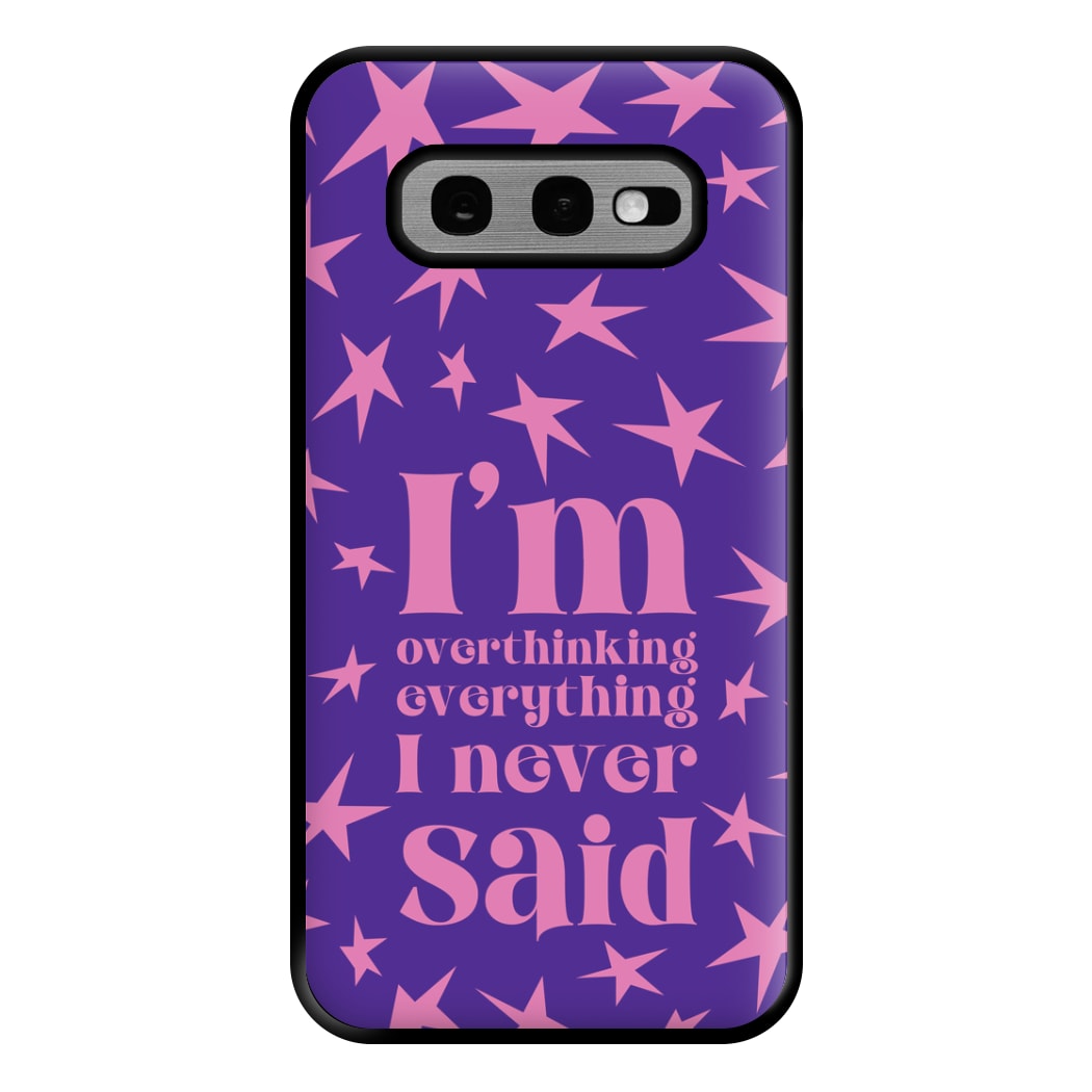 I'm Overthinking Everything - Abrams Phone Case for Galaxy S10e