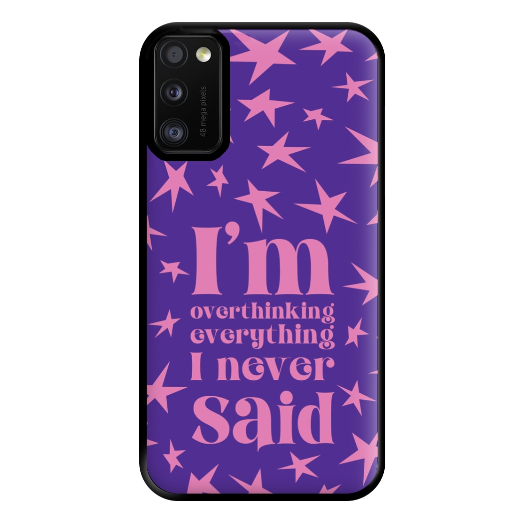 I'm Overthinking Everything - Abrams Phone Case for Galaxy A41