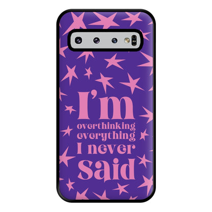 I'm Overthinking Everything - Abrams Phone Case for Galaxy S10 Plus