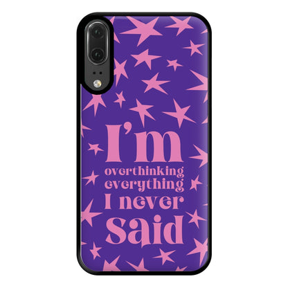 I'm Overthinking Everything - Abrams Phone Case for Huawei P20