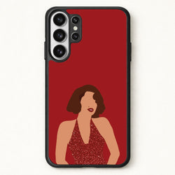 Red Sparkly Dress Phone Case for Galaxy S26 Ultra
