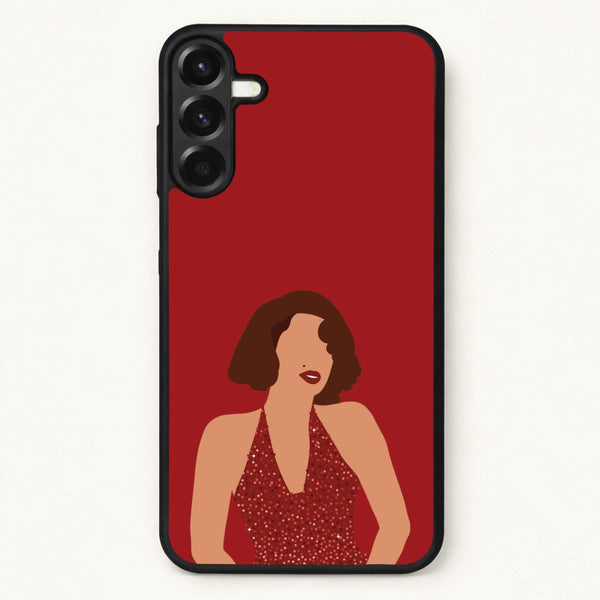 Red Sparkly Dress Phone Case for Galaxy A17