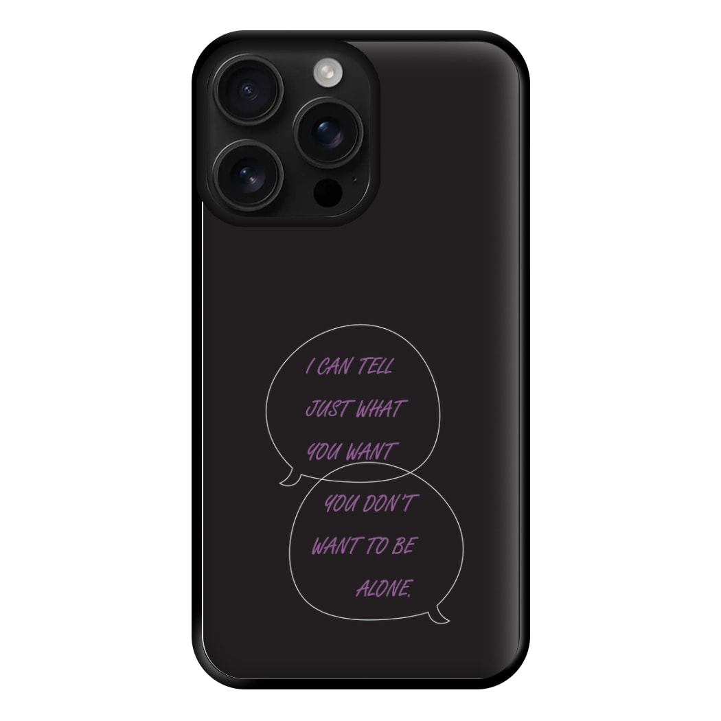 You Don't Want To Be Alone - Festival Phone Case