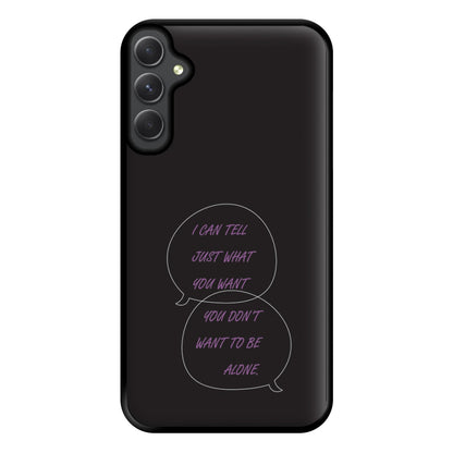 You Don't Want To Be Alone - Festival Phone Case for Galaxy A34