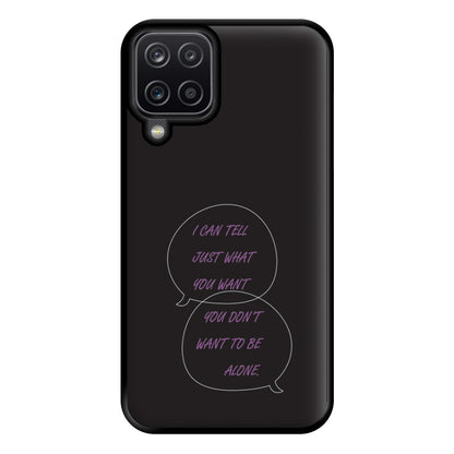 You Don't Want To Be Alone - Festival Phone Case for Galaxy A12