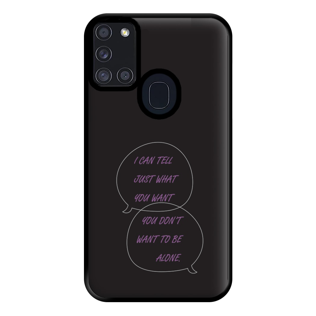 You Don't Want To Be Alone - Festival Phone Case for Galaxy A21s