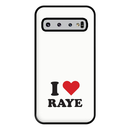 I Love Raye - Festival Phone Case for Galaxy S10 Plus