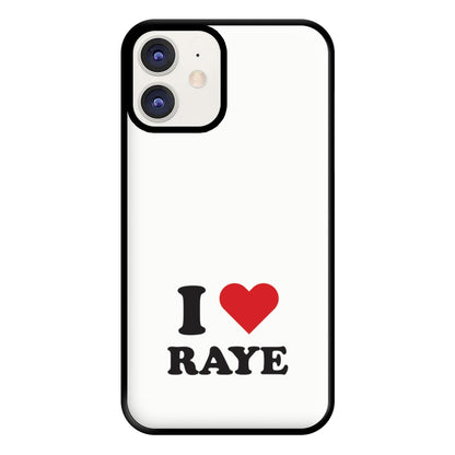 I Love Raye - Festival Phone Case for iPhone 12 / 12 Pro