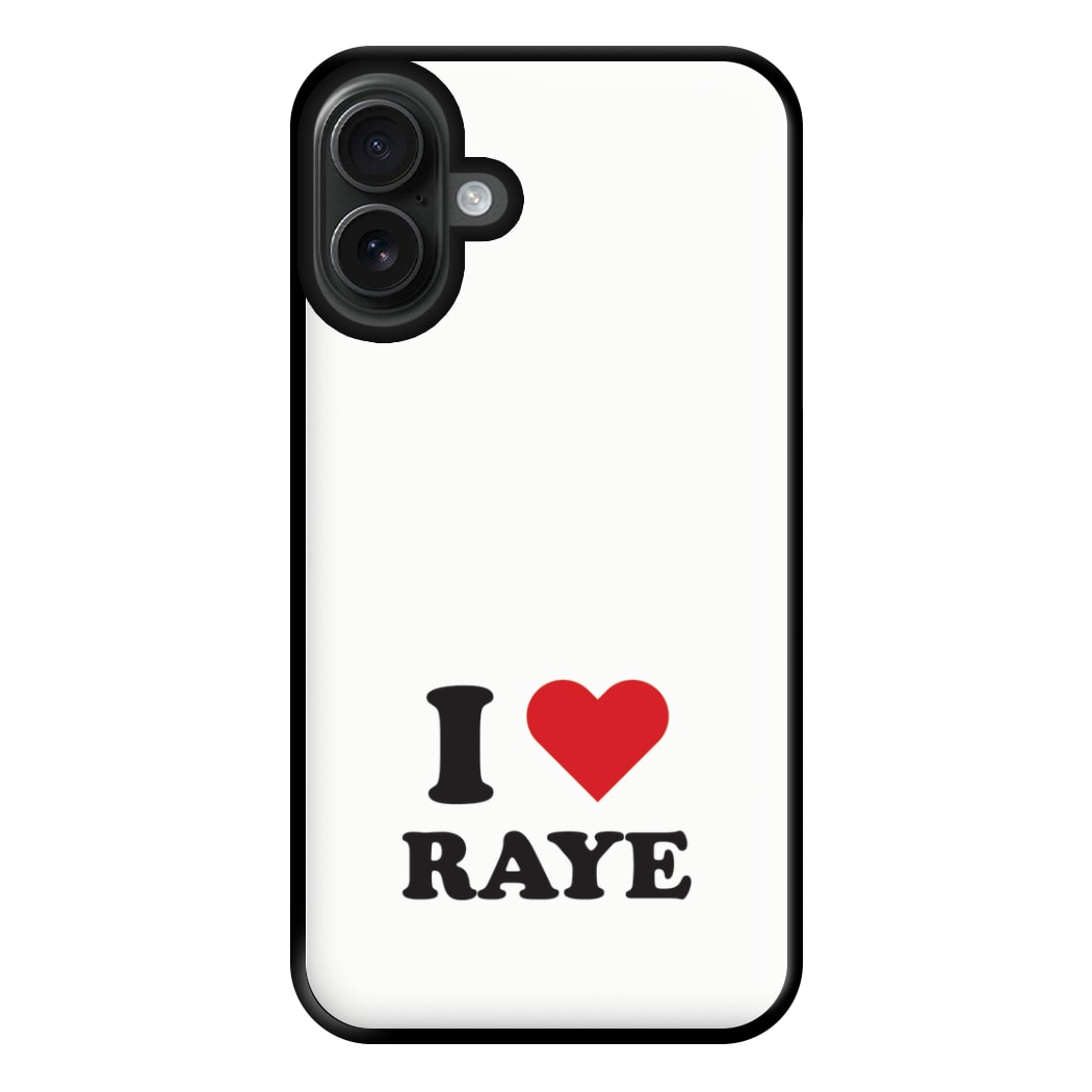 I Love Raye - Festival Phone Case for iPhone 16 Plus