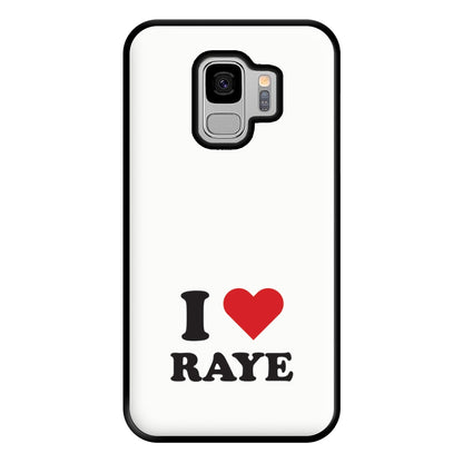 I Love Raye - Festival Phone Case for Galaxy S9 Plus