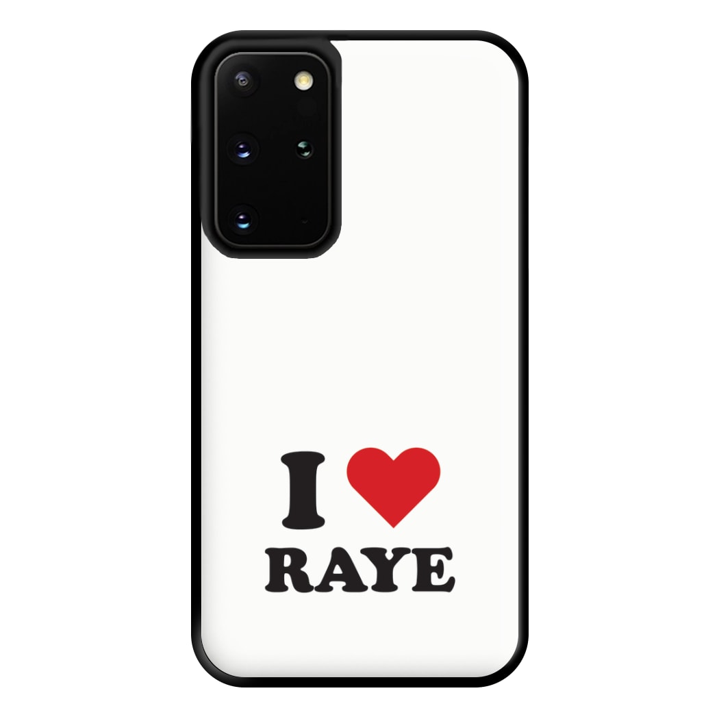 I Love Raye - Festival Phone Case for Galaxy S20 Plus