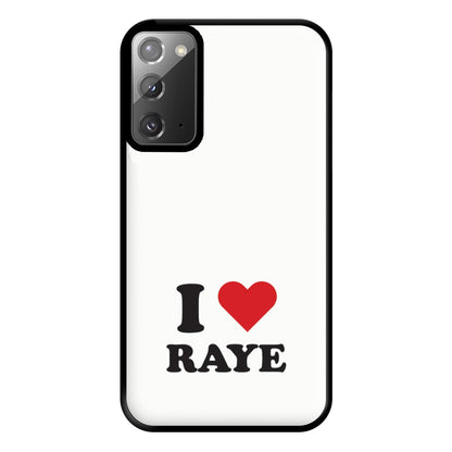 I Love Raye - Festival Phone Case for Galaxy Note 20 Ultra