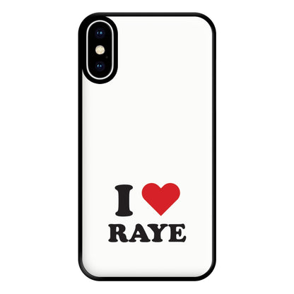 I Love Raye - Festival Phone Case for iPhone XS Max