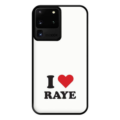 I Love Raye - Festival Phone Case for Galaxy S20 Ultra