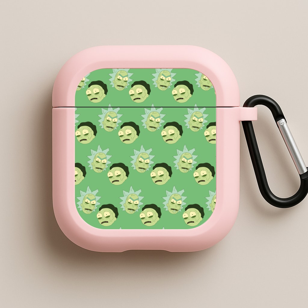 R&M Pattern Pink AirPods Case