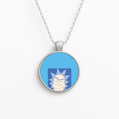Smirk - Rick And Morty Circle Necklace