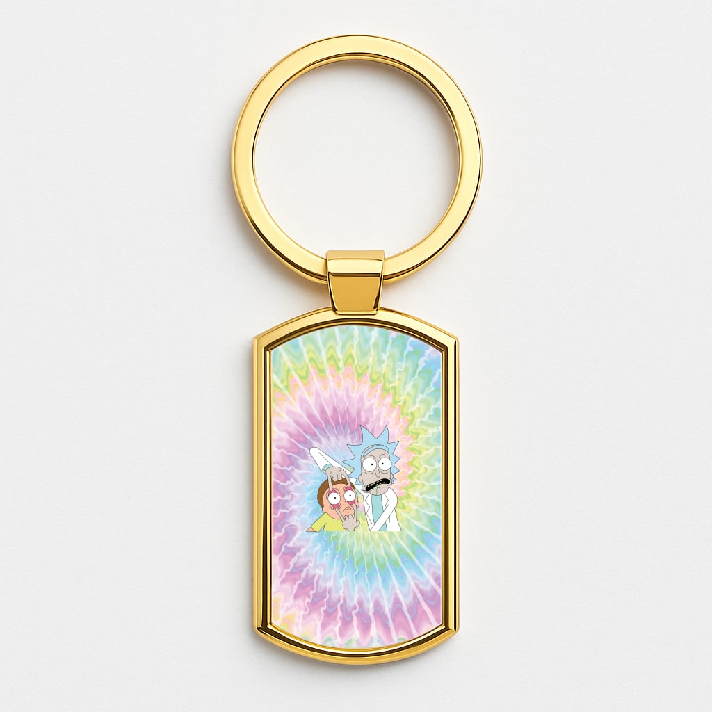 Psychedelic - RAM Gold Keyring