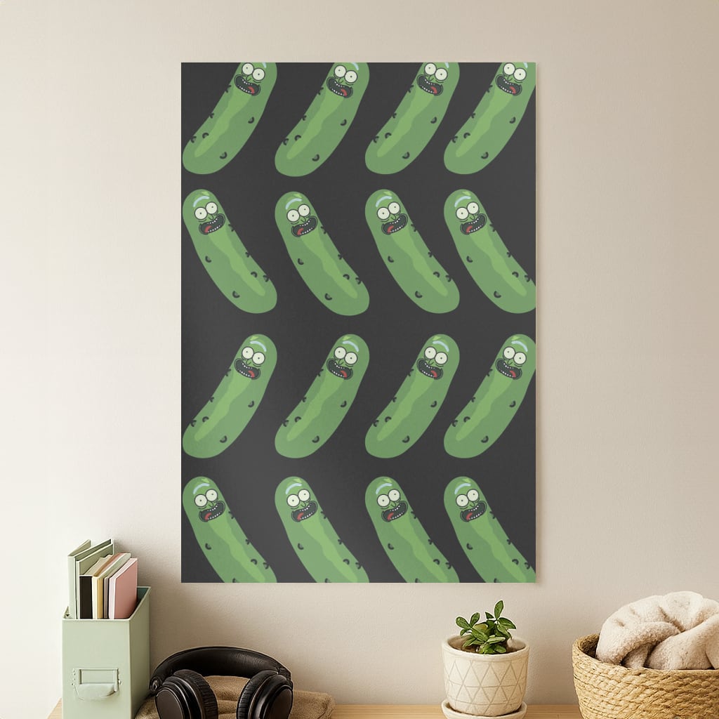 Pickle Rick Pattern - RAM Poster
