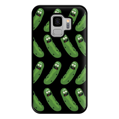 Pickle Rick Pattern - RAM Phone Case for Galaxy S9 Plus