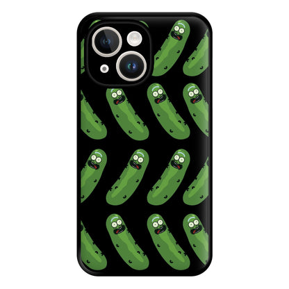 Pickle Rick Pattern - RAM Phone Case for iPhone 14 Plus