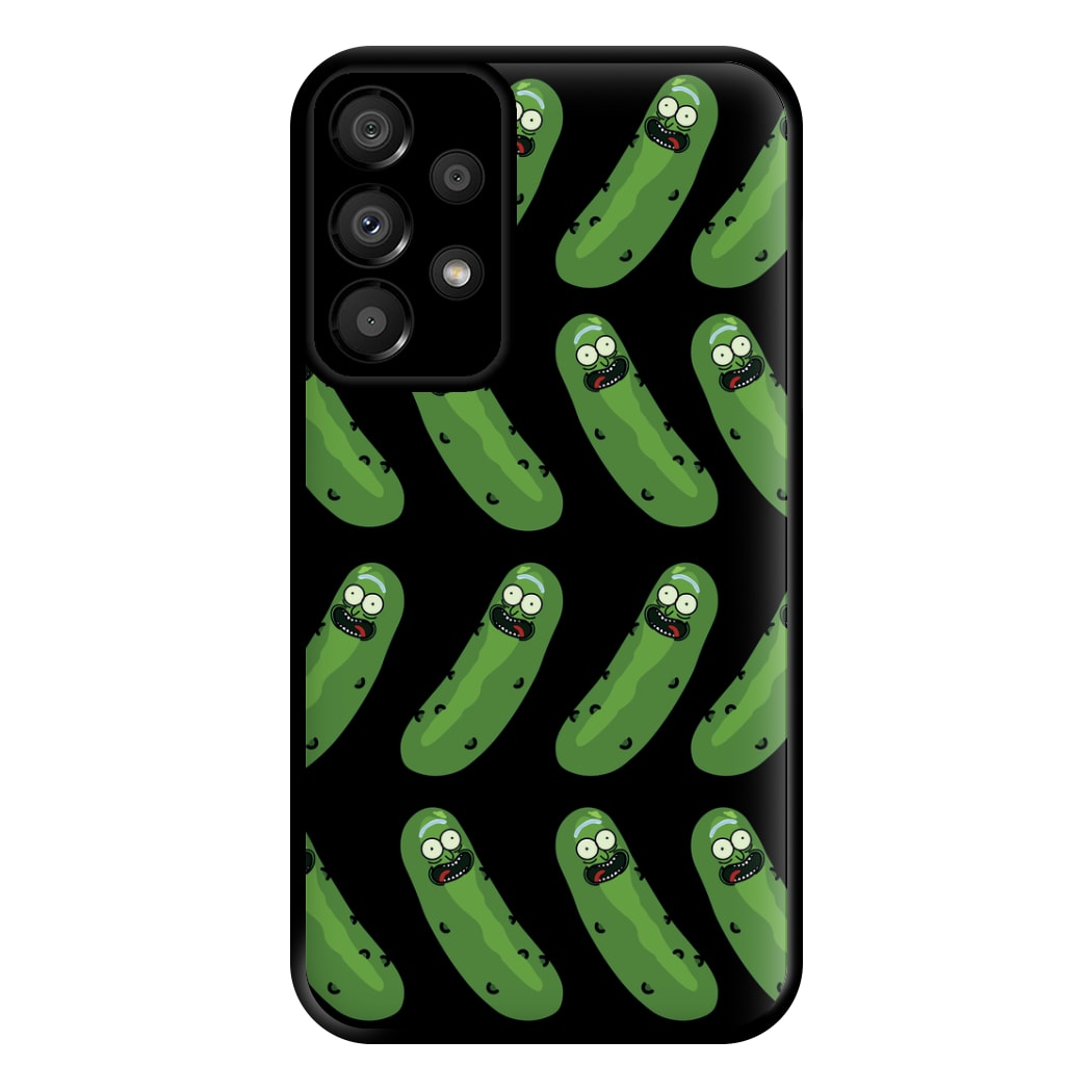 Pickle Rick Pattern - RAM Phone Case for Galaxy A33