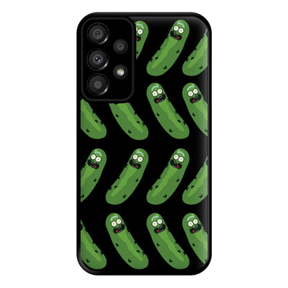 Pickle Rick Pattern - RAM Phone Case for Galaxy A33