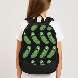 Pickle Rick Pattern - RAM Large School Bag