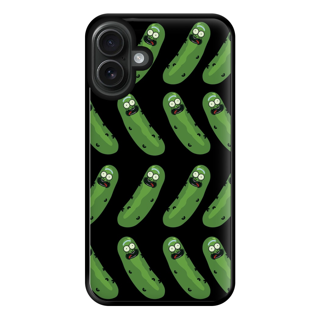 Pickle Rick Pattern - RAM Phone Case for iPhone 16 Plus