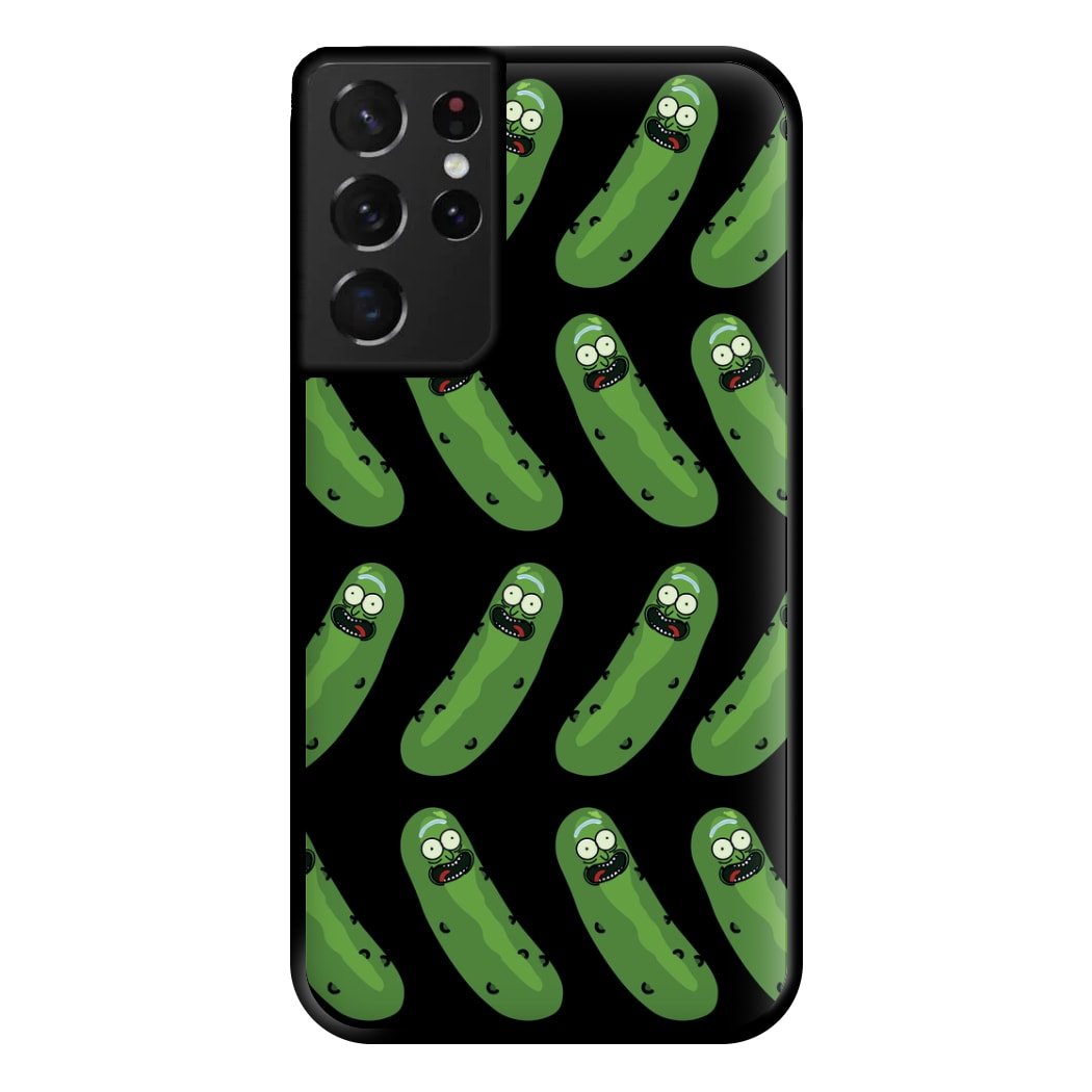 Pickle Rick Pattern - RAM Phone Case for Galaxy S21 Ultra