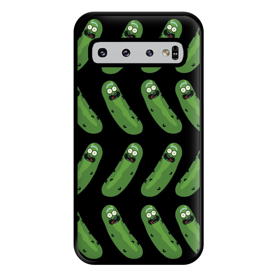 Pickle Rick Pattern - RAM Phone Case for Galaxy S10 Plus